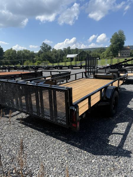 New 2026 Belmont - 6x14 Utility Trailer - BLACK - BI-FOLD TAILGATE W/ TOOLBOX