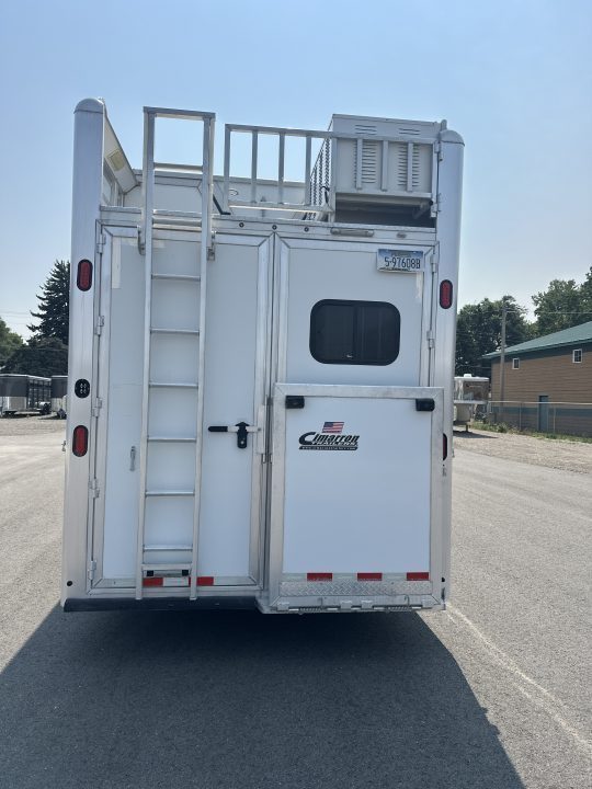 Used 2017 Cimarron 4 Horse with 12'8" Living Quarter
