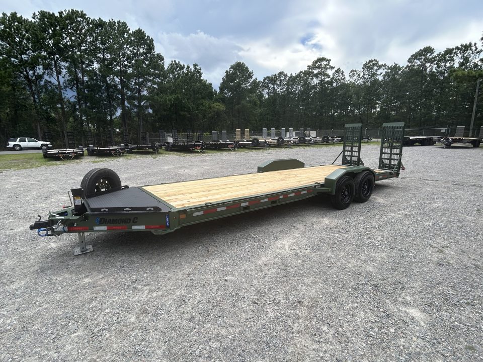 New 2027 Diamond C LPX208 Equipment Trailer, 80"X24' 8K Axles, #12,930 lbs Payload