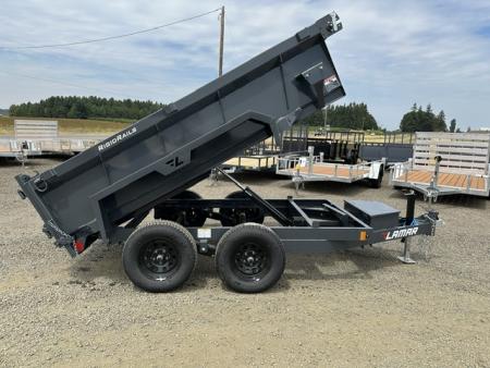 New 2027 LAMAR TRAILERS 60  x 10' DS23 Tandem Axle 7K Dump Trailer 24  SIDES