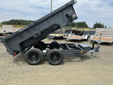New 2027 LAMAR TRAILERS 60" x 10' DS23 Tandem Axle 7K Dump Trailer 24" SIDES