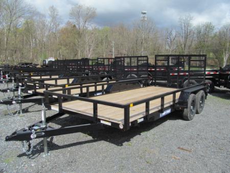 New Sure-Trac 7 X 16 Tube Top 7K Utility Trailer