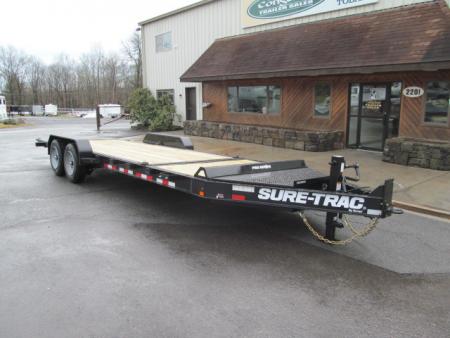New Sure-Trac 7 X 16 + 4 17.6K Pro Series Tilt Equipment Trailer