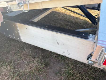 New 2026 EBY Tandem 14K Aluminum Gravity Tilt Trailer W/ 6' Stationary & Spare Tire
