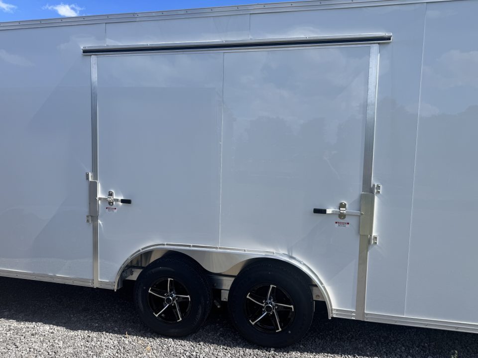 New 2027 E-Z Hauler EZEC8.5X20CH XLT PRO 10K 71 SERIES Car Hauler ELITE ESCAPE DOOR, REAR CANOPY, 7 FT 1 INCH INTERIOR HEIGHT, FREE ALUMINUM WHEEL UPGRADE