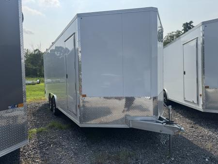 New 2027 E-Z Hauler EZEC8.5X20CH XLT PRO 10K 71 SERIES Car Hauler ELITE ESCAPE DOOR, REAR CANOPY, 7 FT 1 INCH INTERIOR HEIGHT, FREE ALUMINUM WHEEL UPGRADE