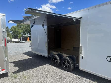 New 2027 E-Z Hauler EZEC8.5X20CH XLT PRO 10K 71 SERIES Car Hauler ELITE ESCAPE DOOR, REAR CANOPY, 7 FT 1 INCH INTERIOR HEIGHT, FREE ALUMINUM WHEEL UPGRADE