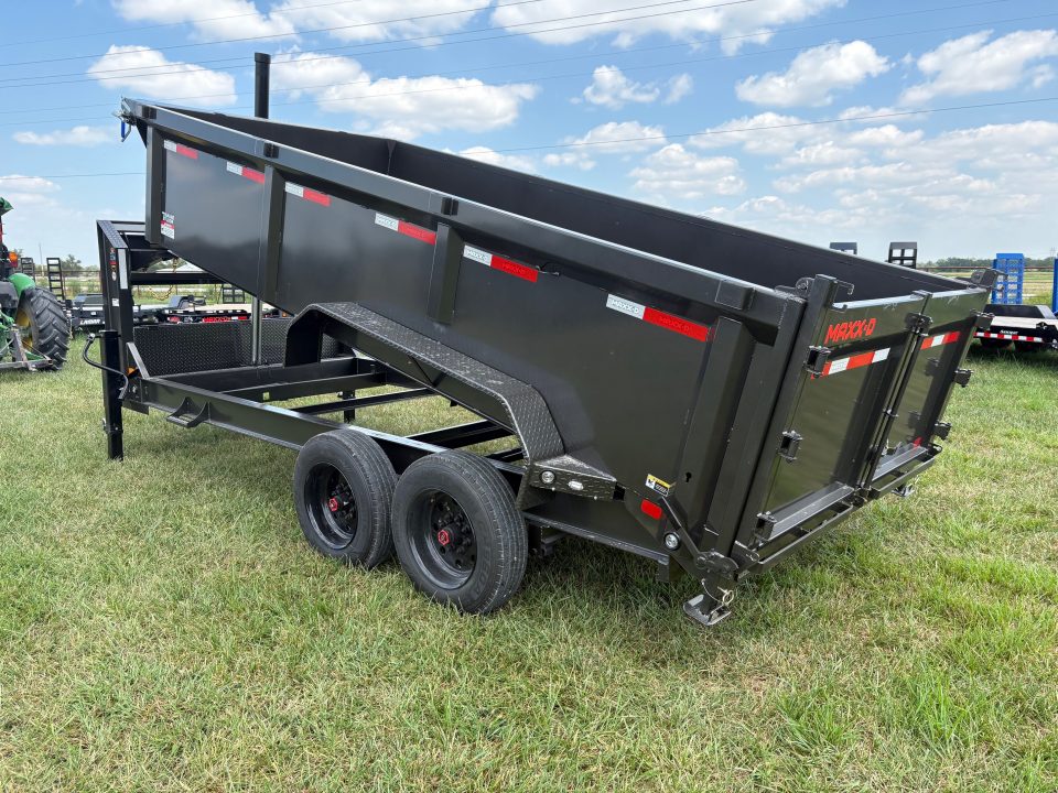 New 2027 MAXX-D 83x16 Tandem 18K Telescopic Dump Trailer W/ 3' Sides & Wireless Remote