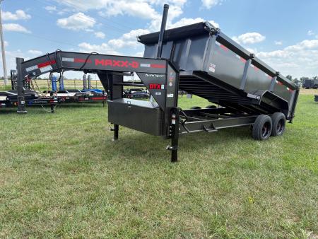 New 2027 MAXX-D 83x16 Tandem 18K Telescopic Dump Trailer W/ 3' Sides & Wireless Remote