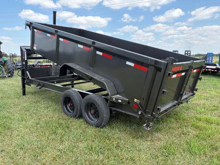 New 2027 MAXX-D 83x16 Tandem 18K Telescopic Dump Trailer W/ 3' Sides & Wireless Remote