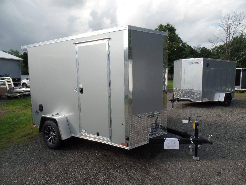 New 2027 Look Trailers 6' by 12 ft. single axle Deluxe Model Cargo / Enclosed Trailer