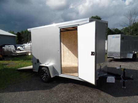 New 2027 Look Trailers 6' by 12 ft. single axle Deluxe Model Cargo / Enclosed Trailer