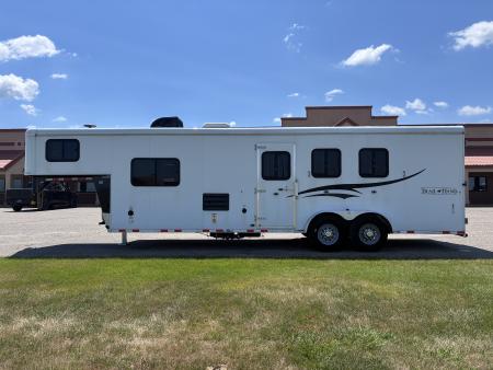 Used 2016 Bison Trailers 3H 11' LQ Horse Trailer