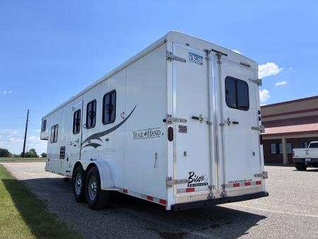 Used 2016 Bison Trailers 3H 11' LQ Horse Trailer