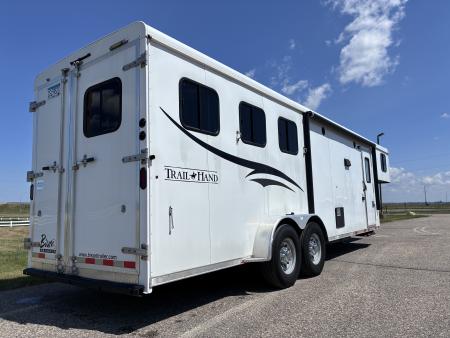 Used 2016 Bison Trailers 3H 11' LQ Horse Trailer