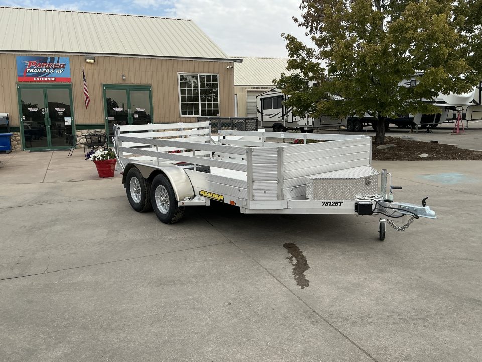 Used 2026 Aluma 7812TA-EL-BT-RTD Utility Trailer