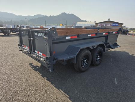New 2027 Eagle 7X14 Venture Pro LOADED Dump Trailer w/ 24" Sidewalls 14K GVWR