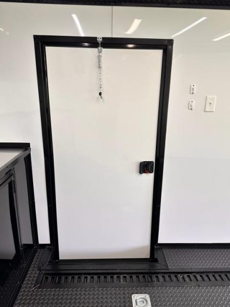 New 2026 Luxe 8.5x28 Race Trailer - Finished Interior- 7000lb Spread Torsion - Recessed E-Track-Full Escape Door-Removable Fender