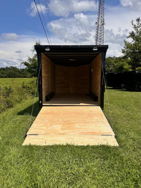 New 2026 Luxe 8.5x16 Car Hauler-5200 Torsion- Black poly- Blackout- Enclosed Trailer