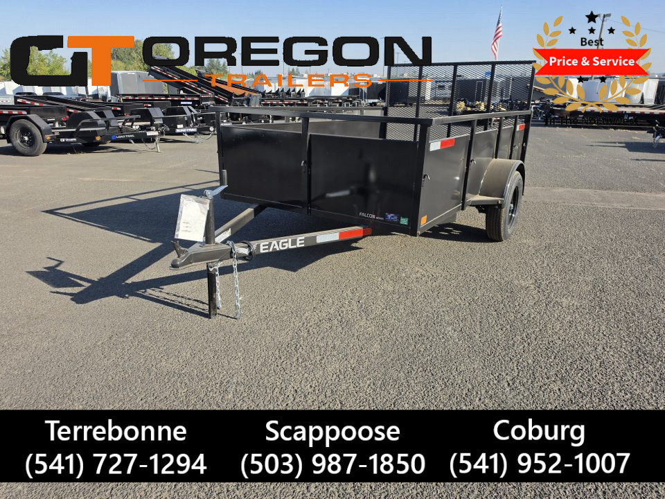 New 2026 Eagle 6x10 Falcon Utility Trailer w/ 24  Sidewalls 3K GVWR