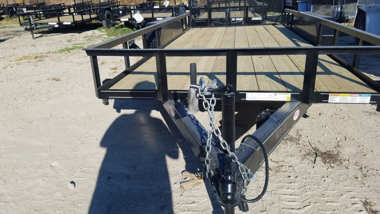 New 2026 MEB 77" x 16' Utility Trailer with Ramp Gate – 7K GVWR