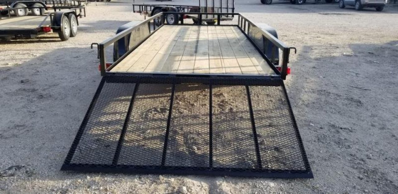 New 2026 MEB 77" x 16' Utility Trailer with Ramp Gate – 7K GVWR