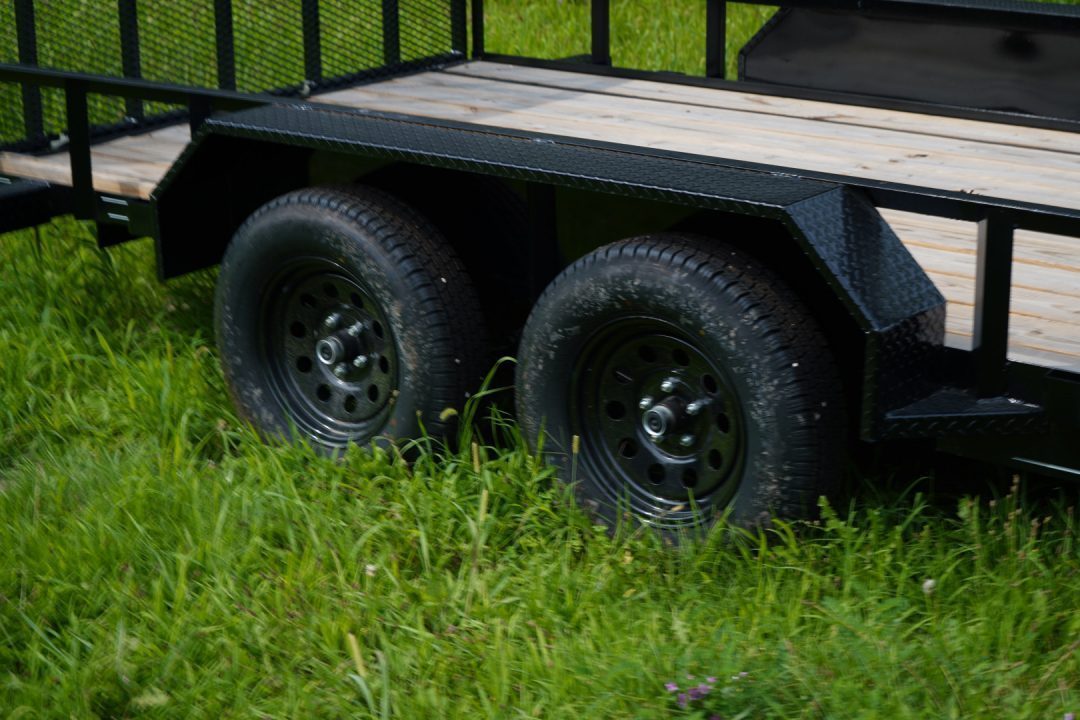 New 2026 MEB 77" x 16' Utility Trailer with Ramp Gate – 7K GVWR