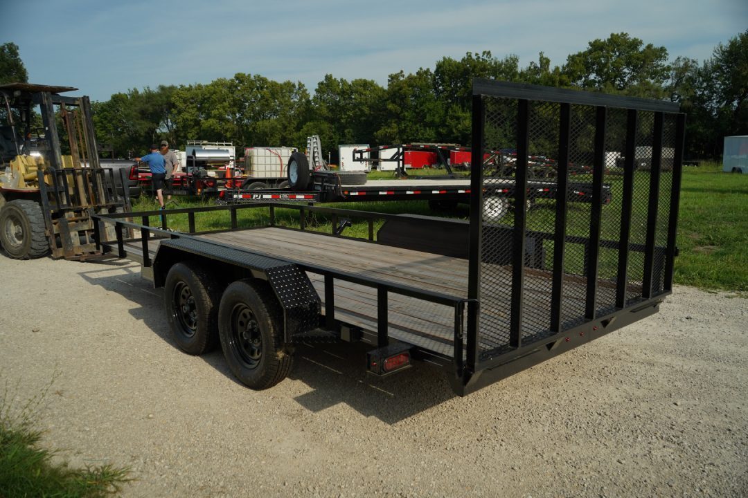 New 2026 MEB 77" x 16' Utility Trailer with Ramp Gate – 7K GVWR