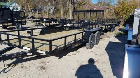 New 2026 MEB 77" x 16' Utility Trailer with Ramp Gate – 7K GVWR