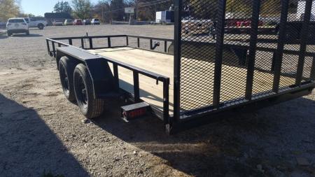 New 2026 MEB 77" x 16' Utility Trailer with Ramp Gate – 7K GVWR