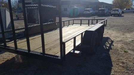 New 2026 MEB 77" x 16' Utility Trailer with Ramp Gate – 7K GVWR