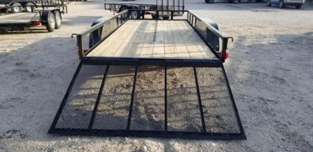 New 2026 MEB 77" x 16' Utility Trailer with Ramp Gate – 7K GVWR