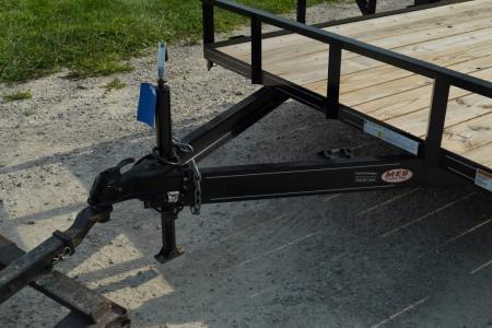 New 2026 MEB 77" x 16' Utility Trailer with Ramp Gate – 7K GVWR