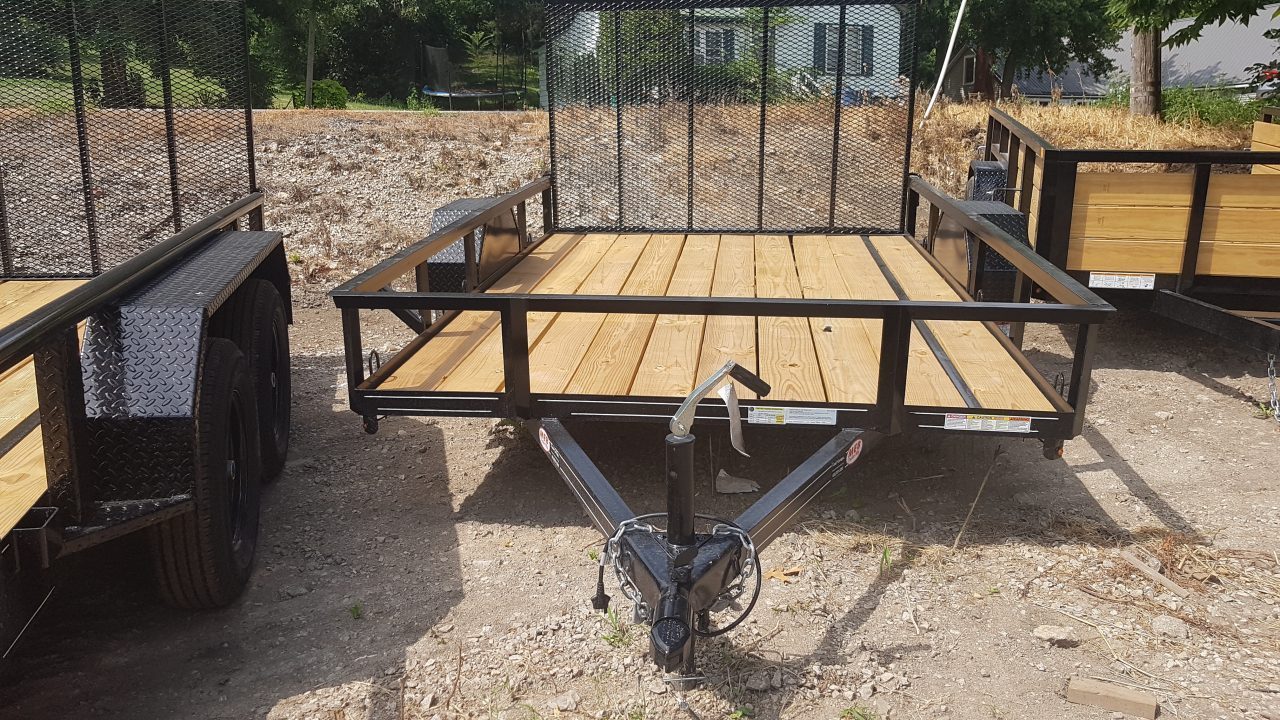 New 2026 MEB 83" x 16' Utility Trailer with Ramp Gate – 7K GVWR