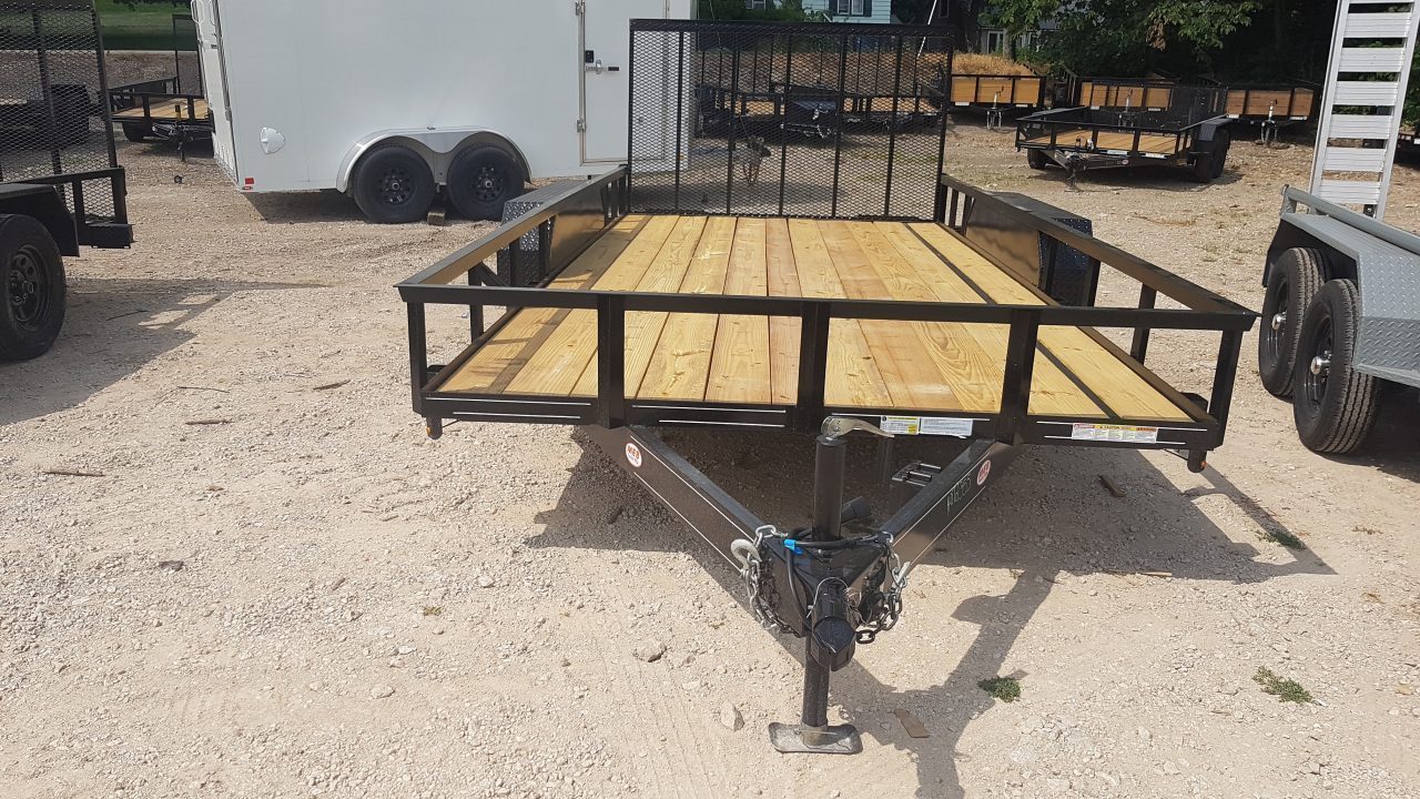 New 2026 MEB 83" x 16' Utility Trailer with Ramp Gate – 7K GVWR