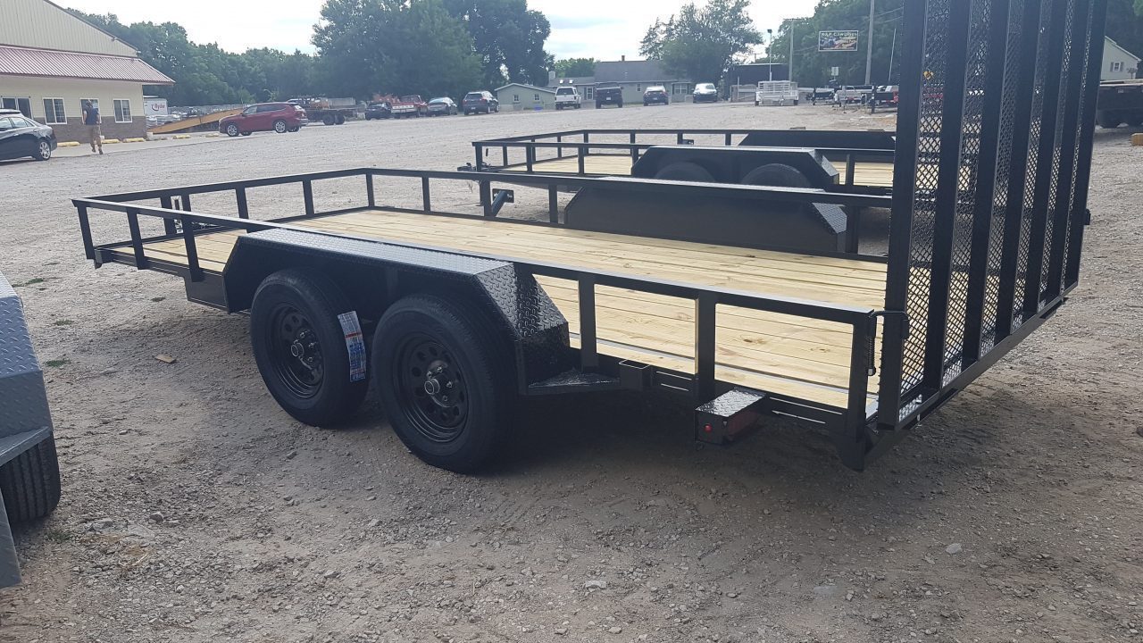 New 2026 MEB 83" x 16' Utility Trailer with Ramp Gate – 7K GVWR
