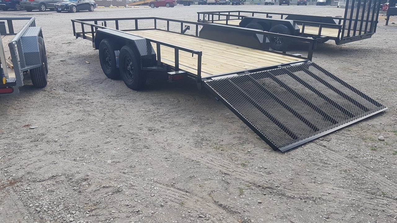 New 2026 MEB 83" x 16' Utility Trailer with Ramp Gate – 7K GVWR