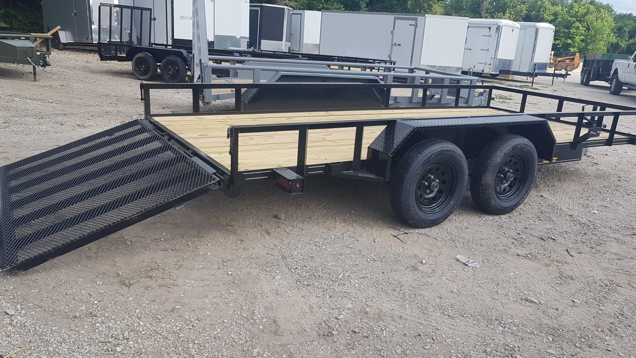New 2026 MEB 83" x 16' Utility Trailer with Ramp Gate – 7K GVWR