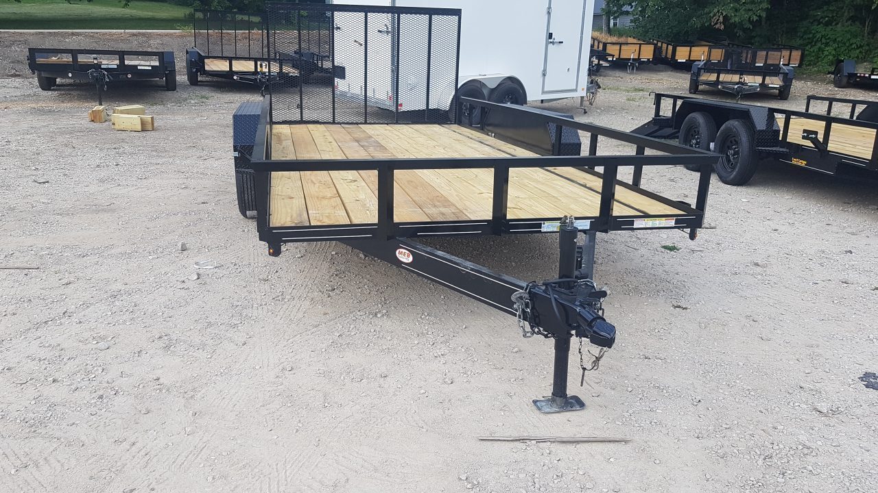 New 2026 MEB 83" x 16' Utility Trailer with Ramp Gate – 7K GVWR