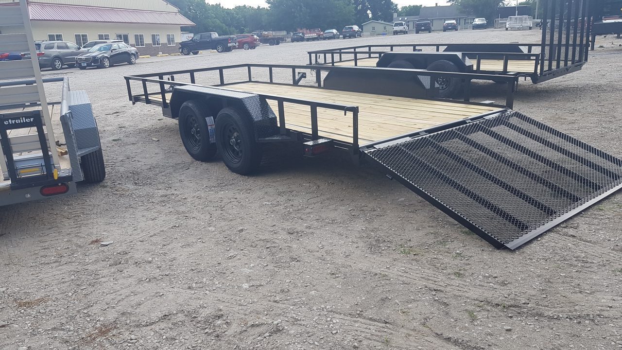New 2026 MEB 83" x 16' Utility Trailer with Ramp Gate – 7K GVWR