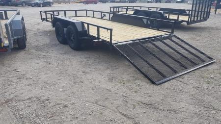 New 2026 MEB 83" x 16' Utility Trailer with Ramp Gate – 7K GVWR