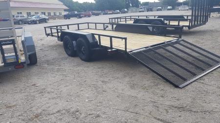 New 2026 MEB 83" x 16' Utility Trailer with Ramp Gate – 7K GVWR