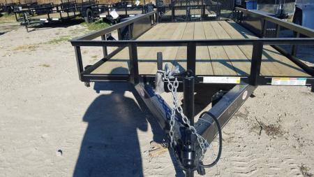 New 2026 MEB 77" x 16' Utility Trailer with Ramp Gate – 7K GVWR