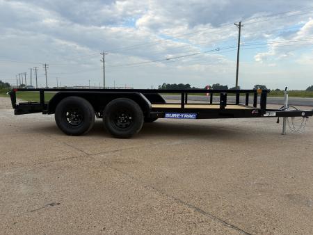 New 2027 Sure-Trac ST-UTT8214-070 82x14 Tube Top (7K) Utility Trailer