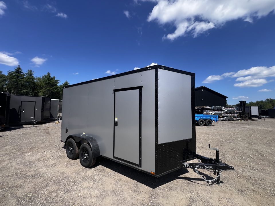 New 2026 Panther Cargo 7x14 +2ft V-Nose /.080 Polycore /Blackout Package - 7000GVW