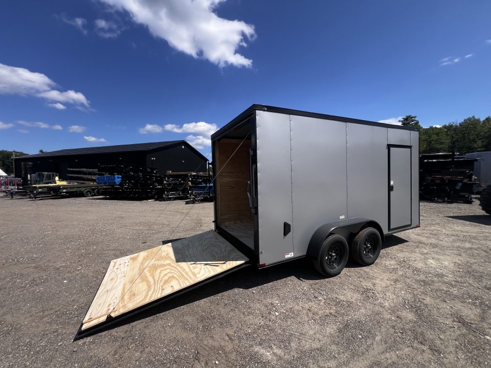 New 2026 Panther Cargo 7x14 +2ft V-Nose /.080 Polycore /Blackout Package - 7000GVW