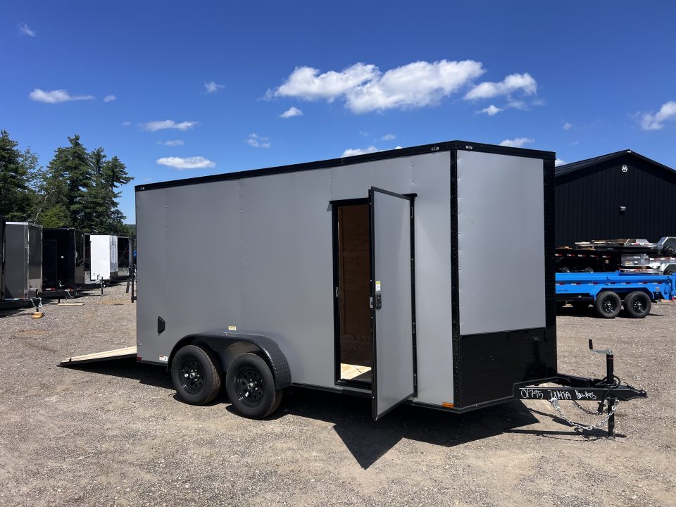 New 2026 Panther Cargo 7x14 +2ft V-Nose /.080 Polycore /Blackout Package - 7000GVW