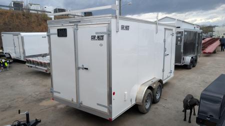 New 2026 Car Mate 7x16 HD Custom Contractor Trailer w/ Barn Doors