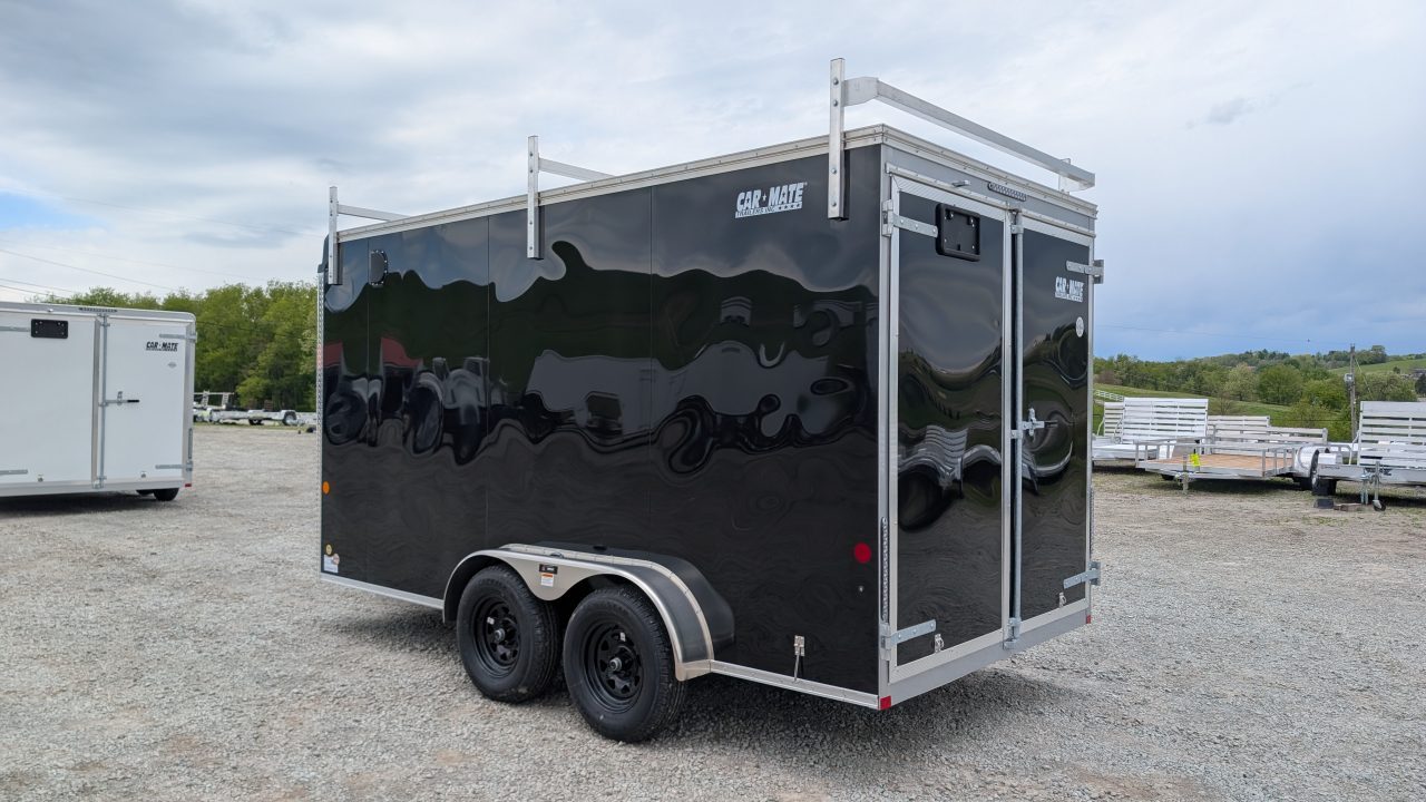 New 2026 Car Mate 7x16 HD Custom Contractor Trailer w/ Barn Doors