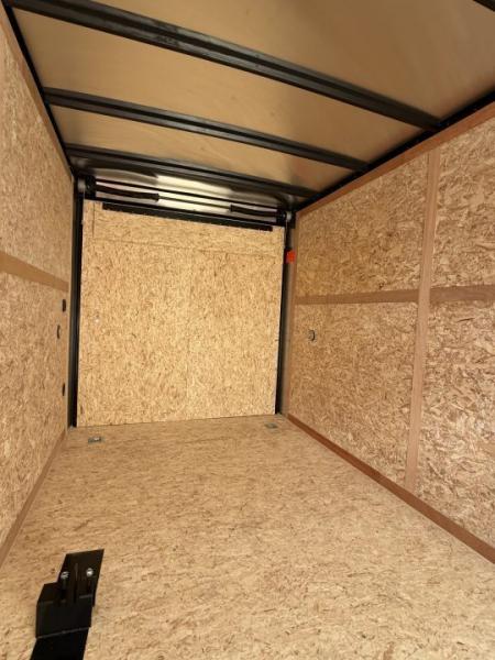New 2027 US CARGO 7 X 16 Enclosed Trailer with Ramp AND 7FT INTERIOR - BLACK OUT TRIM !!